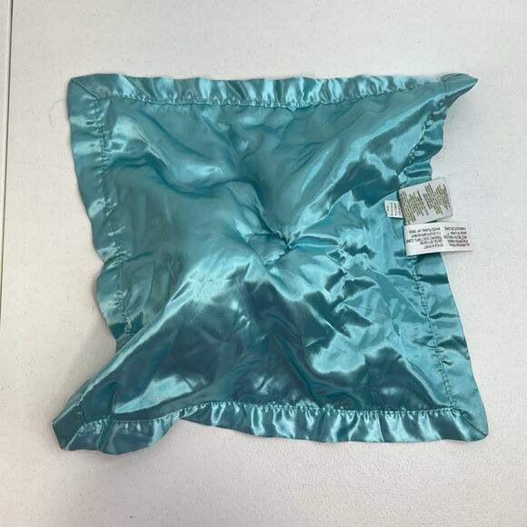 Circo Elephant Baby Lovey Satin Trim Security Blanket Aqua Blue Polka Dot Target - Picture 5 of 11